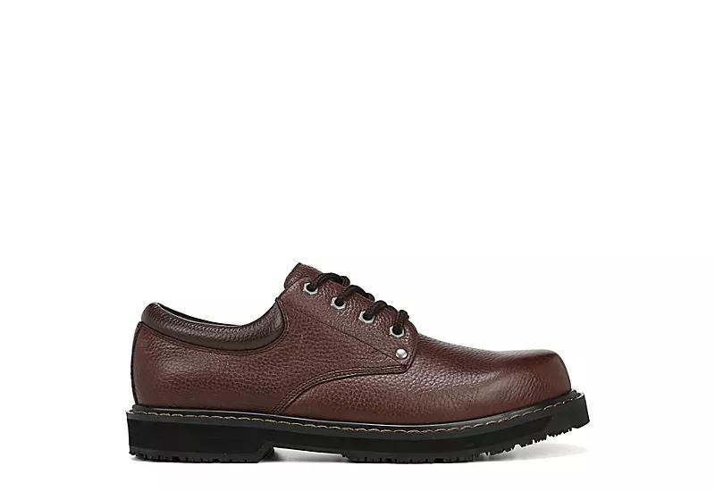 Dr. Scholls Harrington Mens Slip-Resistant Work Oxfords Brown Product Image