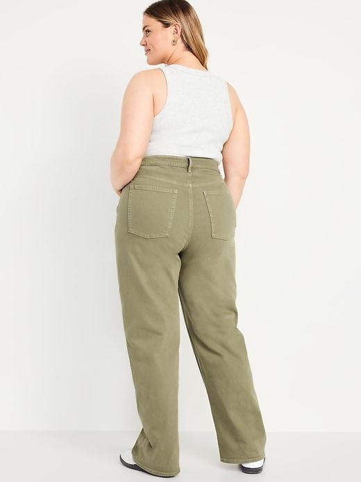 Extra High-Waisted Sky-Hi Wide-Leg Jeans Product Image