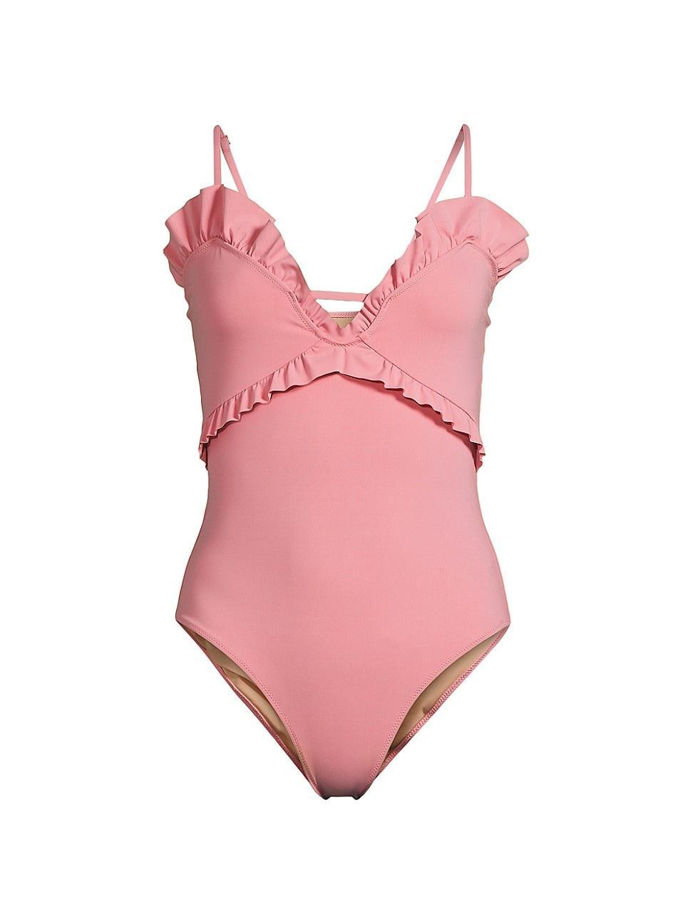 Womens Madison Ruffled One-Piece Swimsuit Product Image