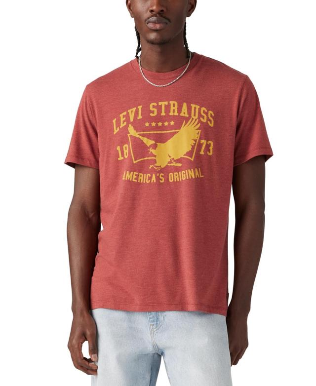 Levis Mens Classic Standard-Fit Eagle Logo Graphic T-Shirt Product Image