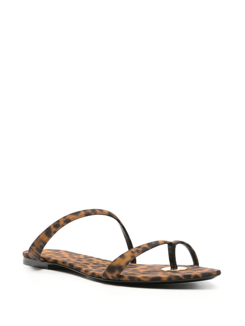 Tanger Open Toe Slides In Brown product image