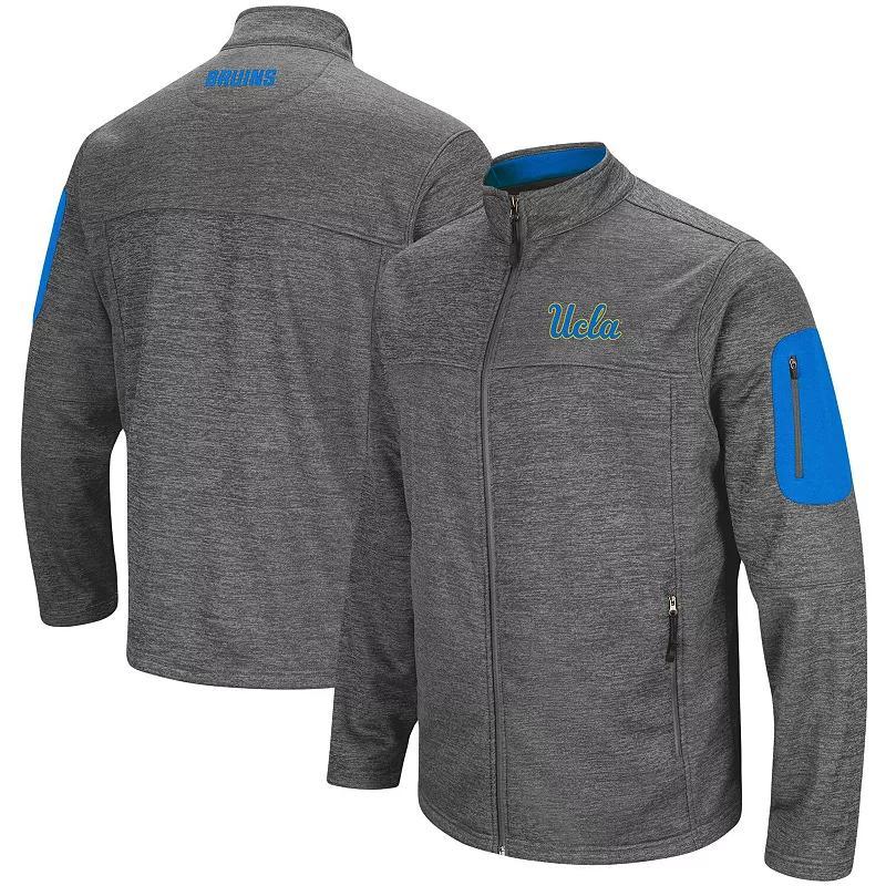 Mens Colosseum Heathered Charcoal Washington State Cougars Anchor Full-Zip Jacket Product Image