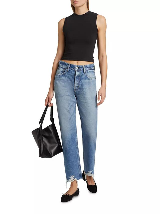 Aripeka Mid-Rise Wide Straight-Leg Jeans Product Image