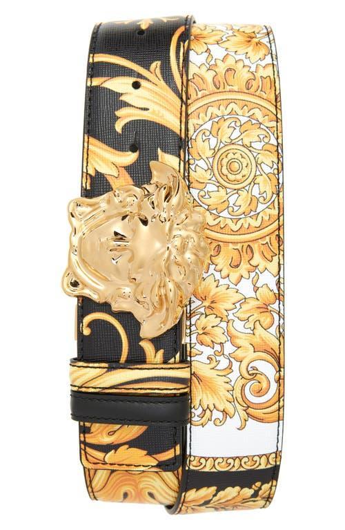 Versace Barocco Medusa Head Buckle Reversible Leather Belt Product Image