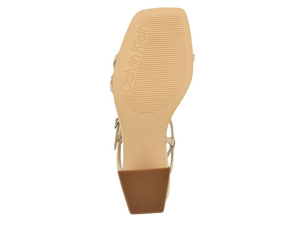 Calvin Klein Linella (Ivory Leather) Women's Sandals Product Image