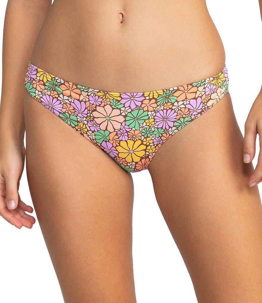 Roxy All About Sol Floral Print Hipster Swim Bottom Product Image