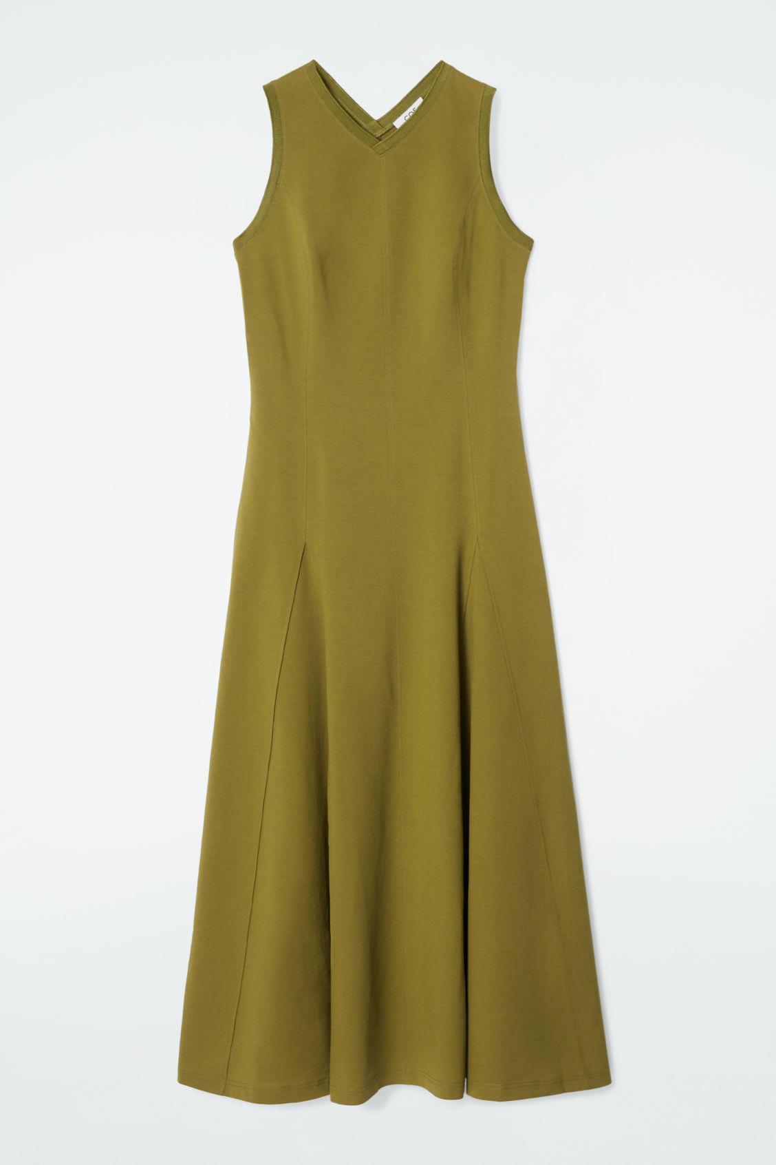 FLARED JERSEY MAXI DRESS Product Image