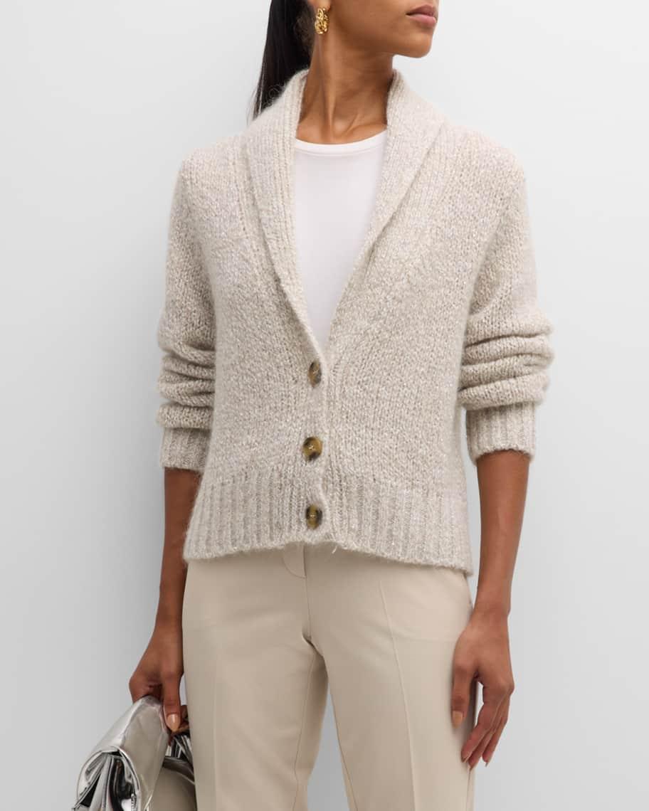 Dumbo Shawl-Collar Knit Cardigan Product Image