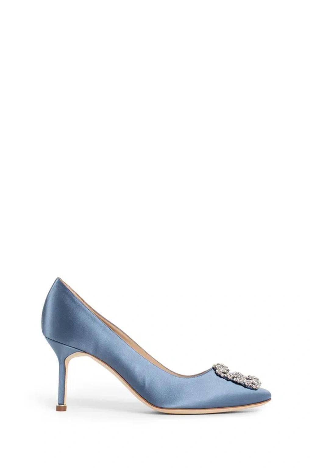 MANOLO BLAHNIK High Heel In Blue Product Image