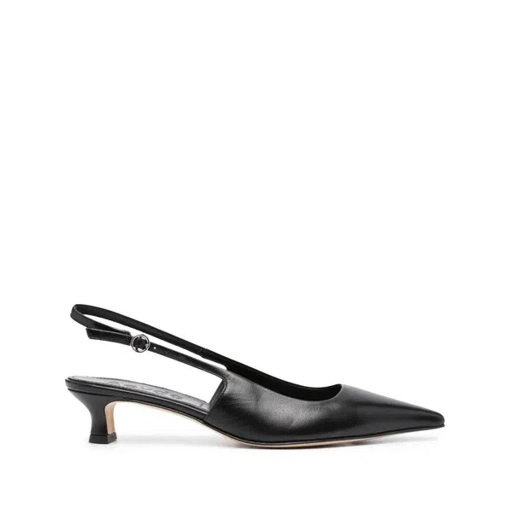 50mm Pointed-toe Leather Pumps In Black product image