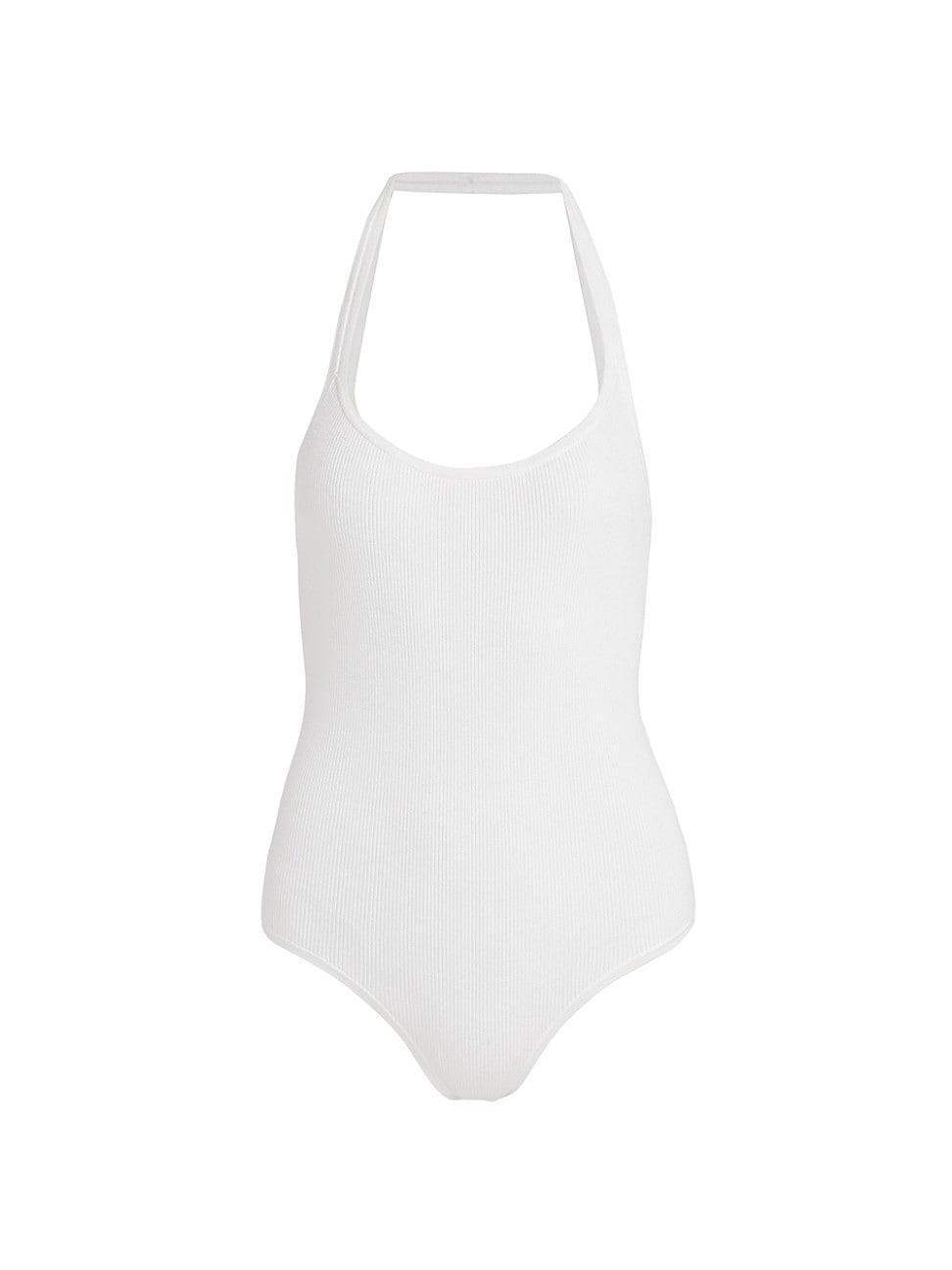 Womens Stretch Jersey Halter Bodysuit Product Image