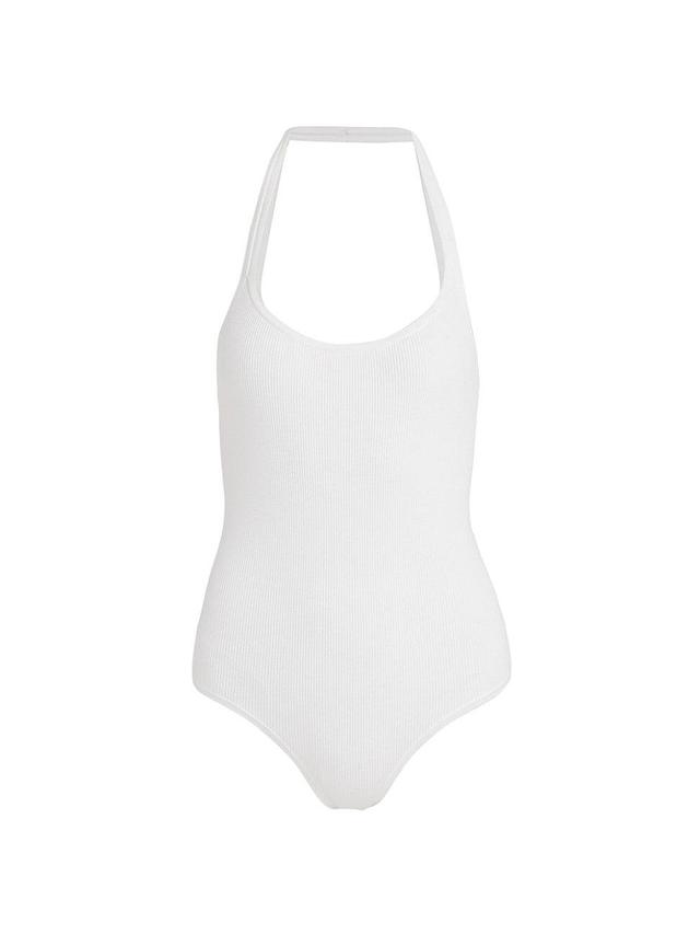 Womens Stretch Jersey Halter Bodysuit Product Image