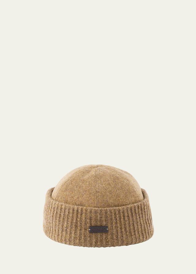 Mens Logo Cashmere Beanie Product Image