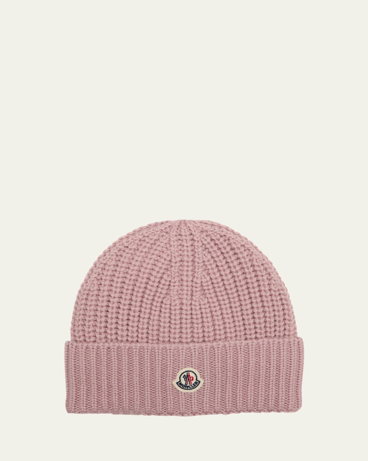 Moncler Logo Patch Virgin Wool Beanie Product Image