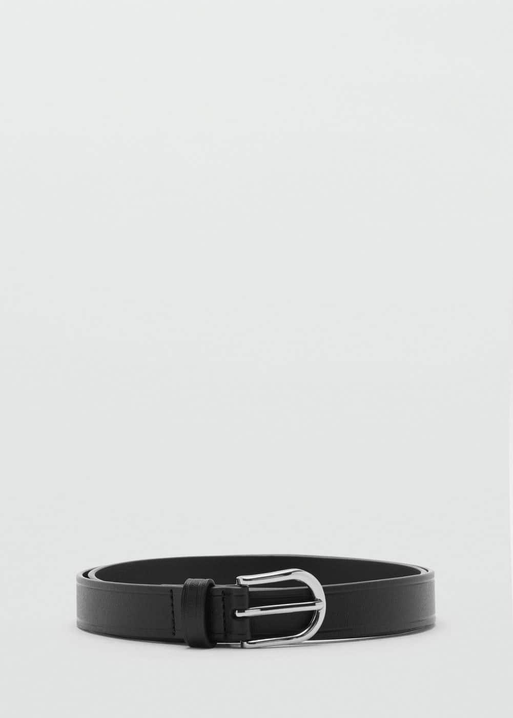 Pebbled leather belt - Men | MANGO USA Product Image