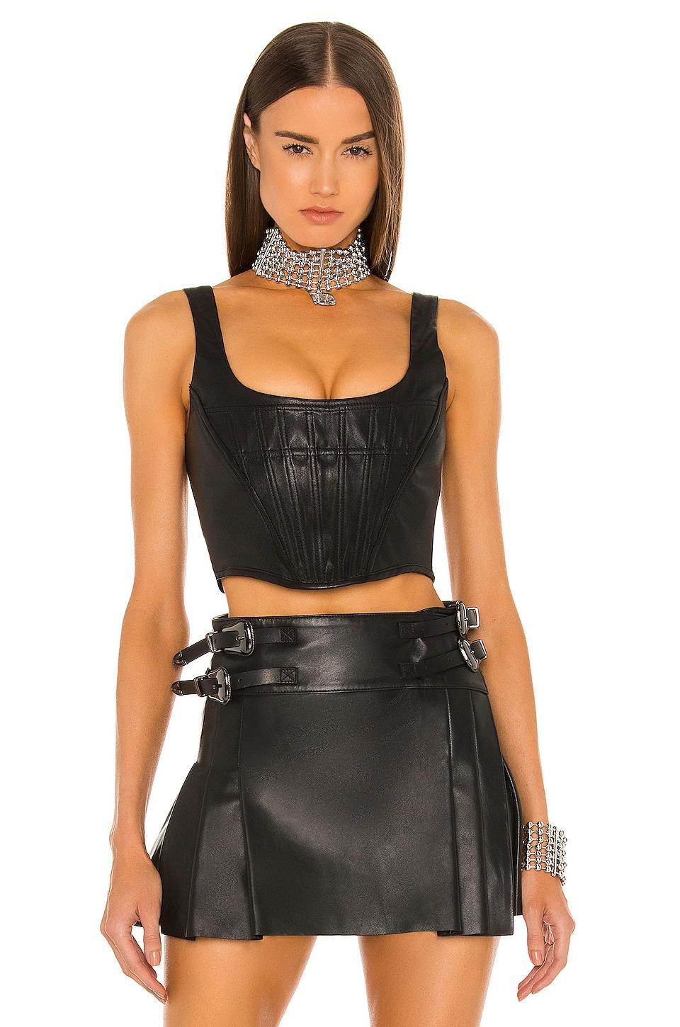 Leather Corset Top DUNDAS x REVOLVE Product Image