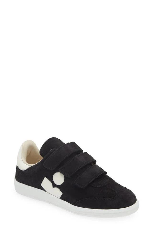 Beth Mixed Leather Triple-grip Sneakers In Ecru Product Image