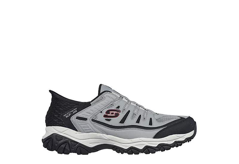 SKECHERS Afterburn M. Fit Ridgeburn Hands Free Slip-Ins Black) Men's Shoes Product Image