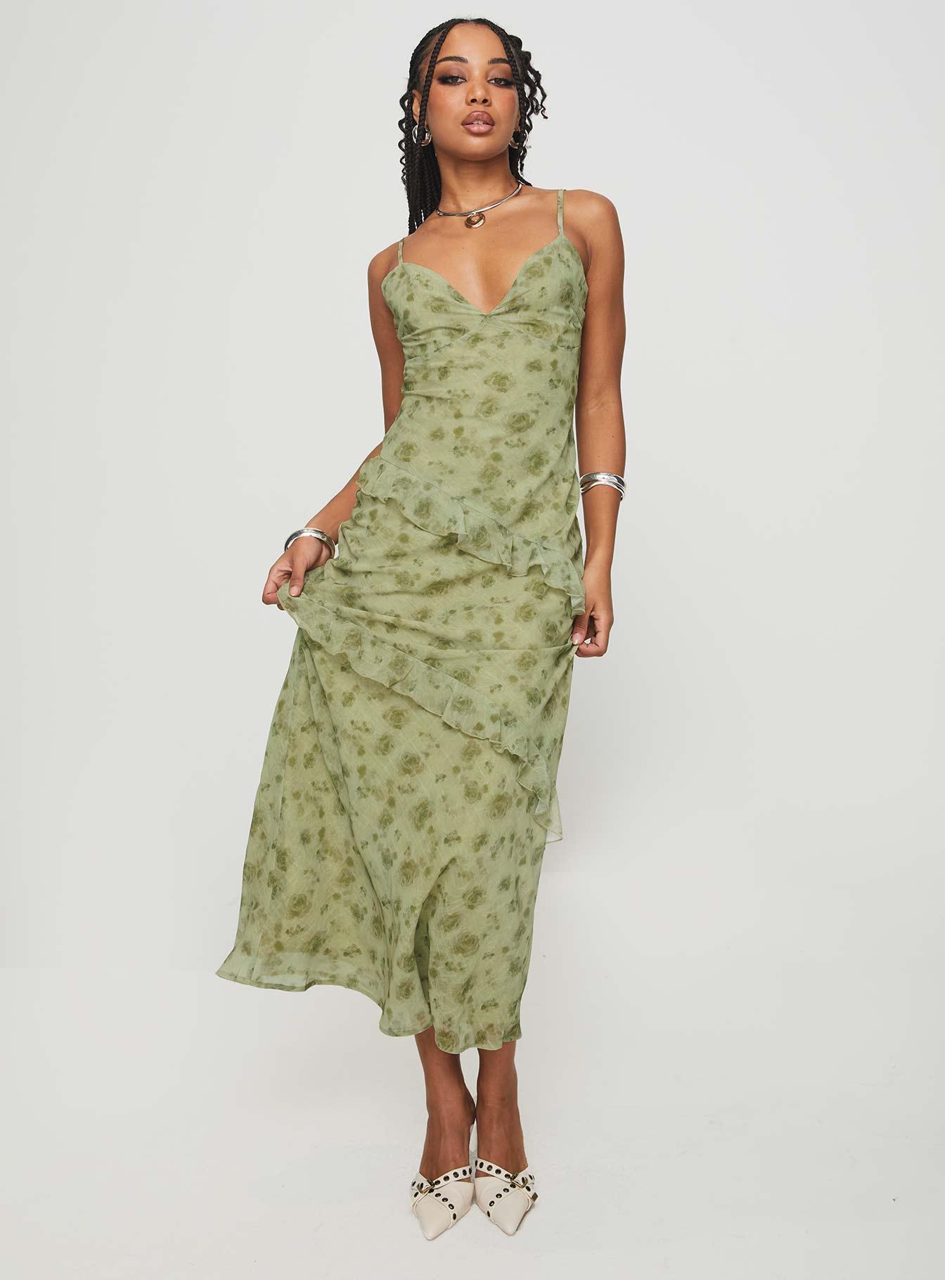 Teffoli Maxi Dress Green Product Image