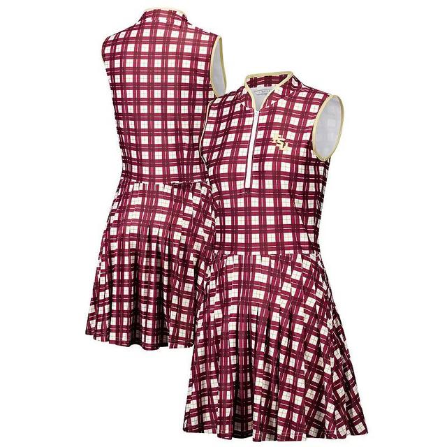 Womens Smith & Quinn Garnet/White Florida State Seminoles Tailgate Collection Mackenzie Pleated Dress Product Image