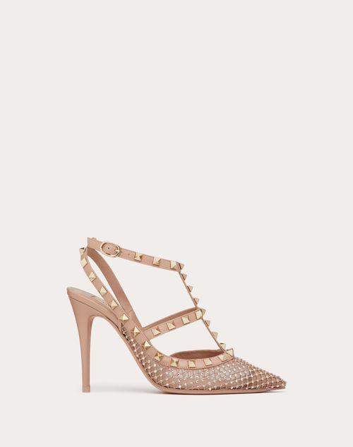 ROCKSTUD MESH PUMP WITH CRYSTALS AND STRAPS 100MM Product Image