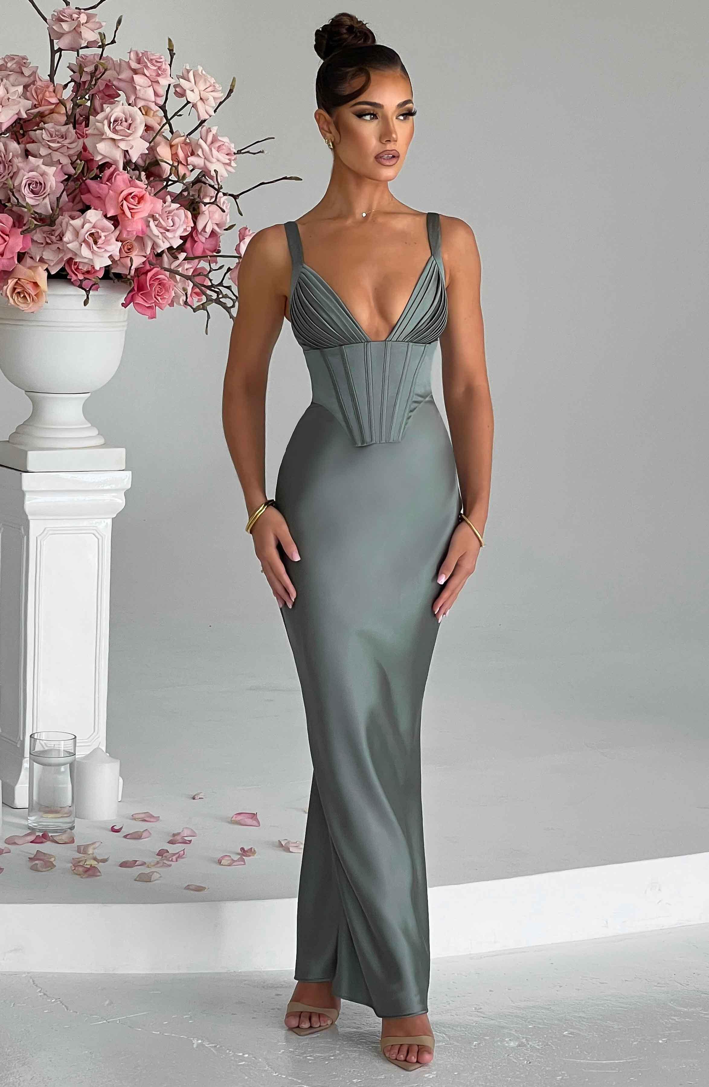 Shae Maxi Dress - Sage Product Image