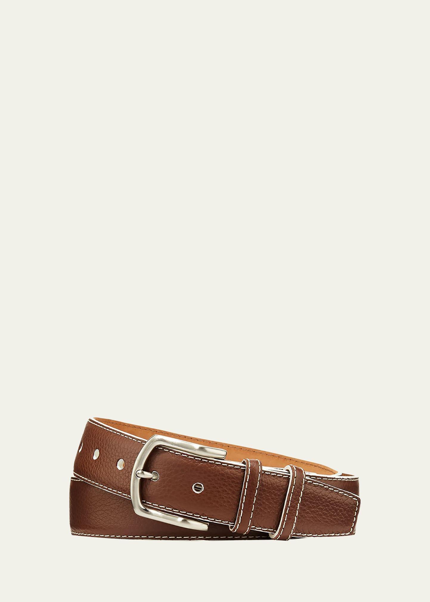 Mens South Beach Pebbled Leather Belt Product Image