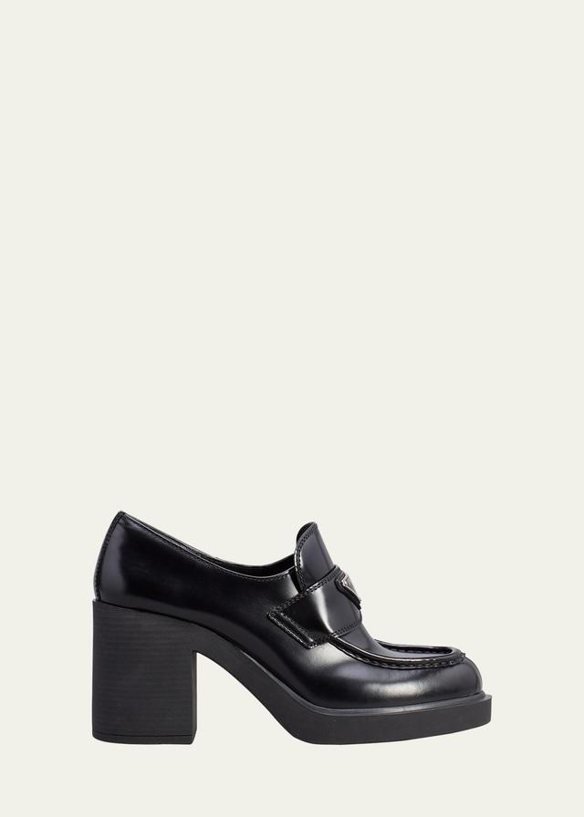 Prada Chocolate Platform Loafer Product Image