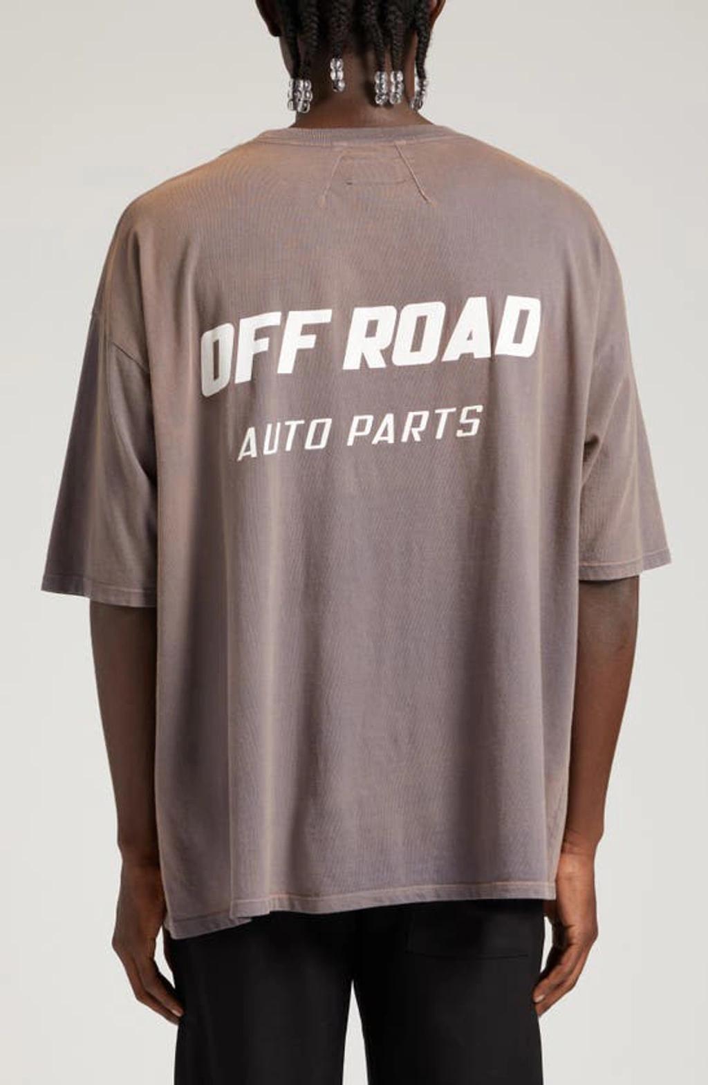 Off Road Graphic T-shirt In Grey Product Image