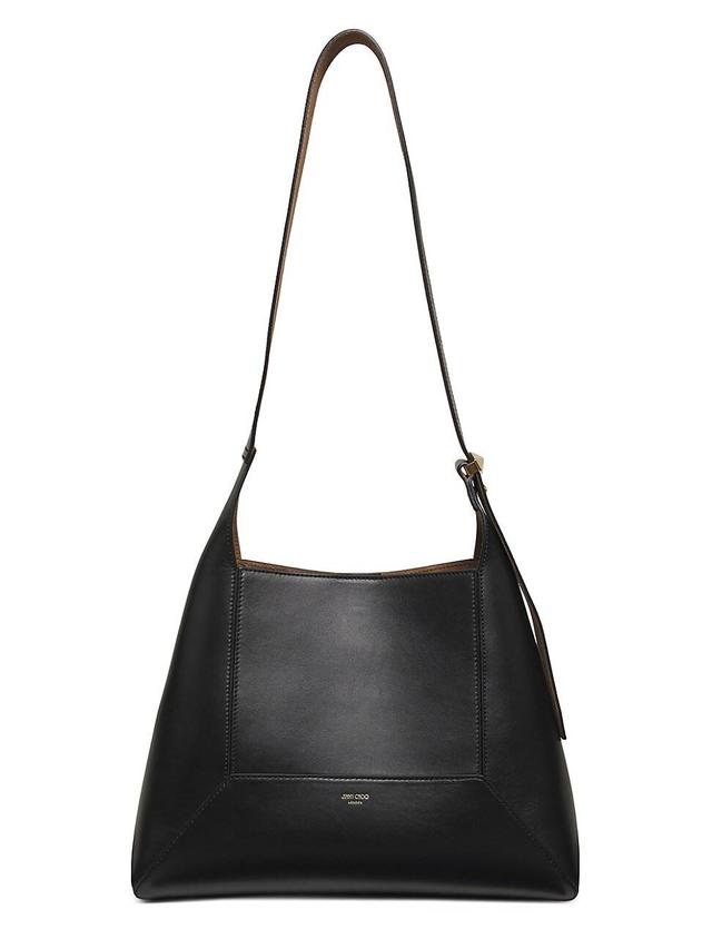 Womens Diamond Medium Leather Hobo Bag Product Image