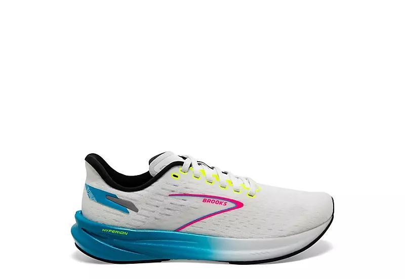 Brooks Womens Hyperion Running Sneakers from Finish Line - White, Blue Product Image