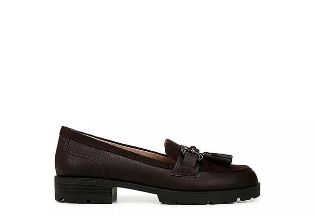 LifeStride Logan Womens Slip-on Loafers Dark Brown Product Image