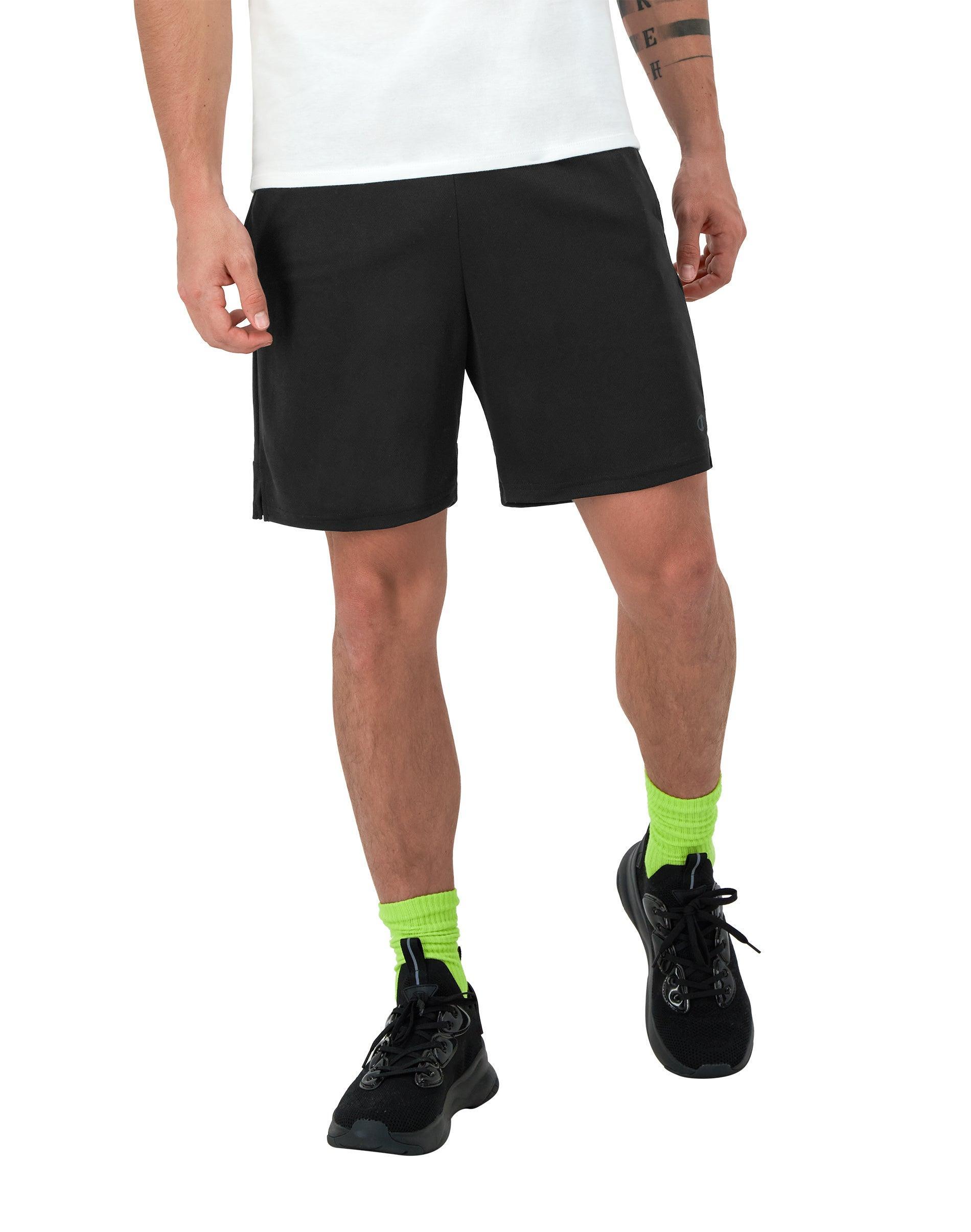 Mens Champion Sport Shorts, Moisture Wicking, 7 Black L Product Image