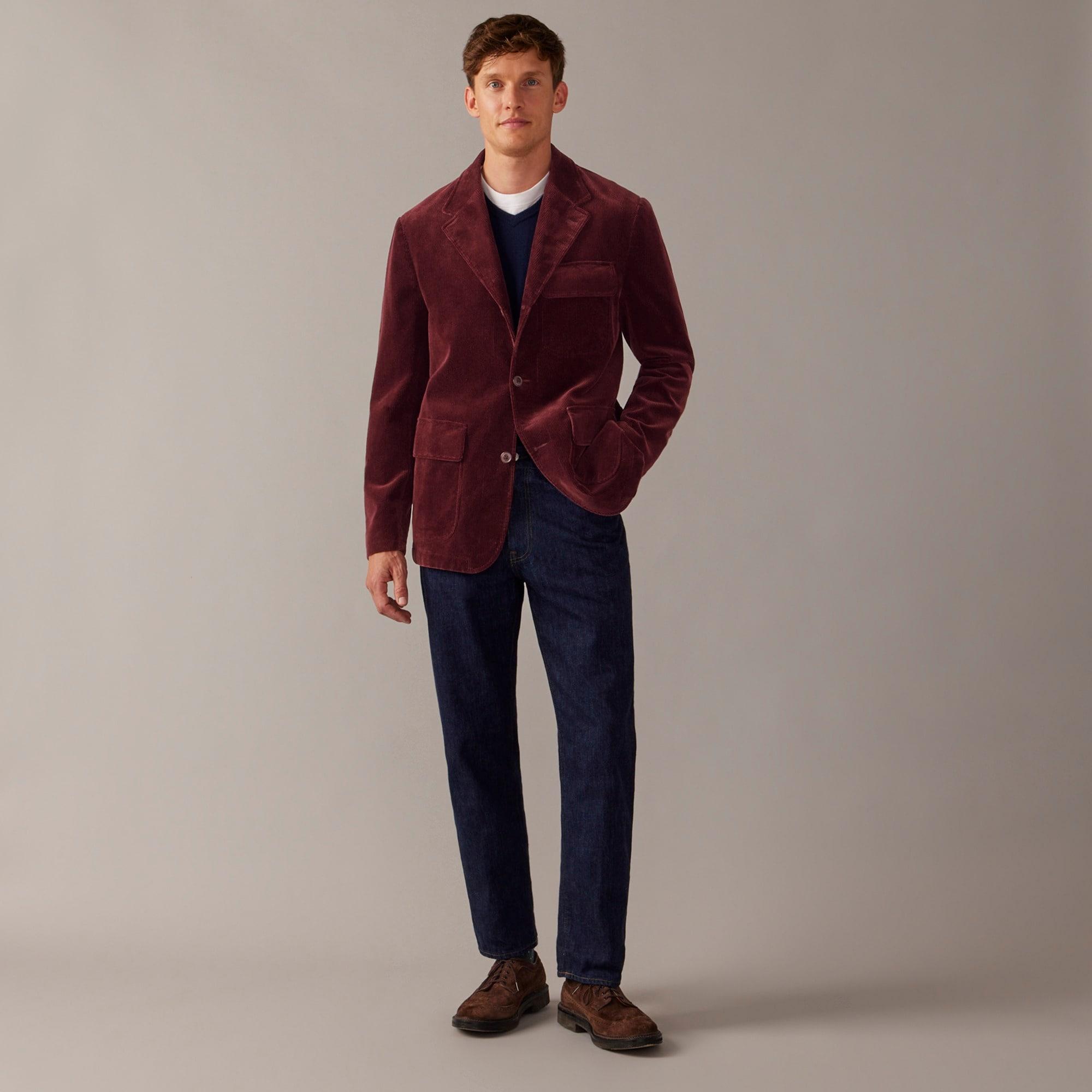 Relaxed-fit blazer in Italian cotton corduroy Product Image