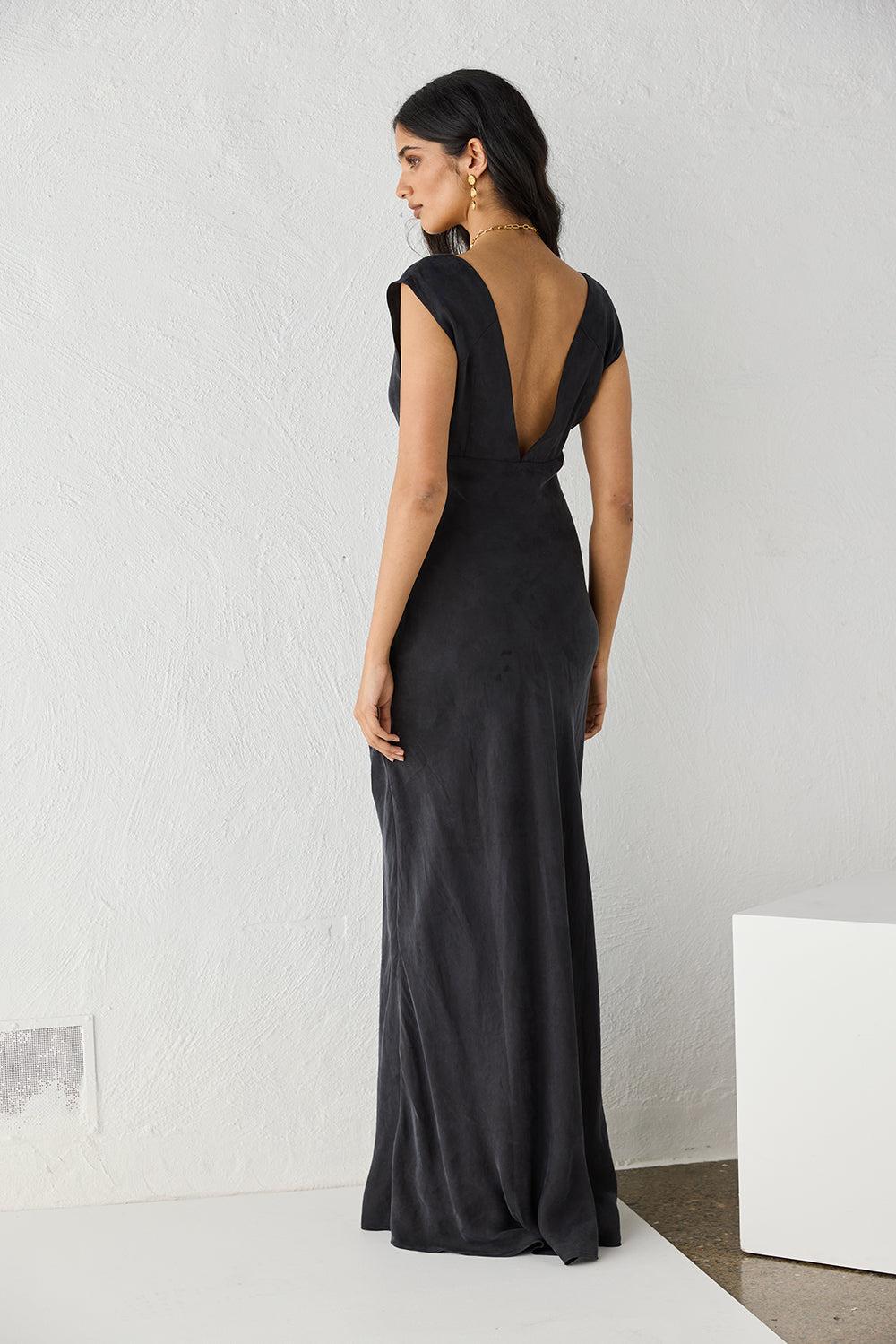 Valya Maxi Dress Black Product Image