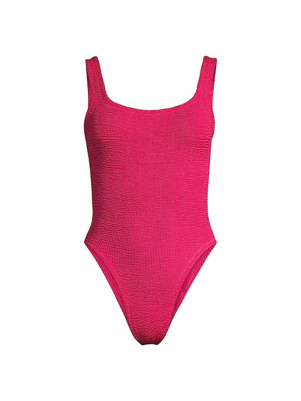 Womens Square Neck One-Piece Swimsuit Product Image