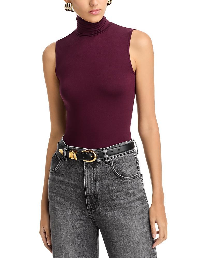 Soft Touch Viscose Sleeveless Turtleneck Top Product Image