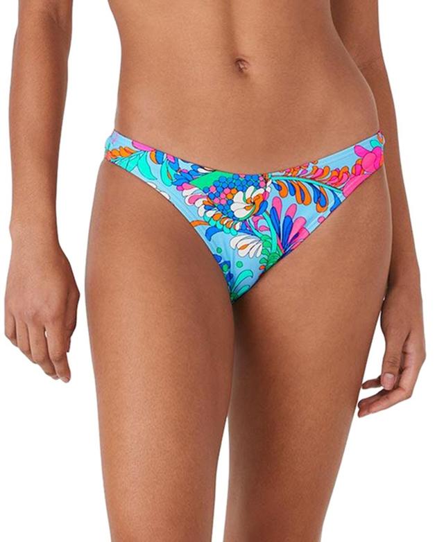 kate spade new york Womens Printed High-Leg Bikini Bottoms Product Image