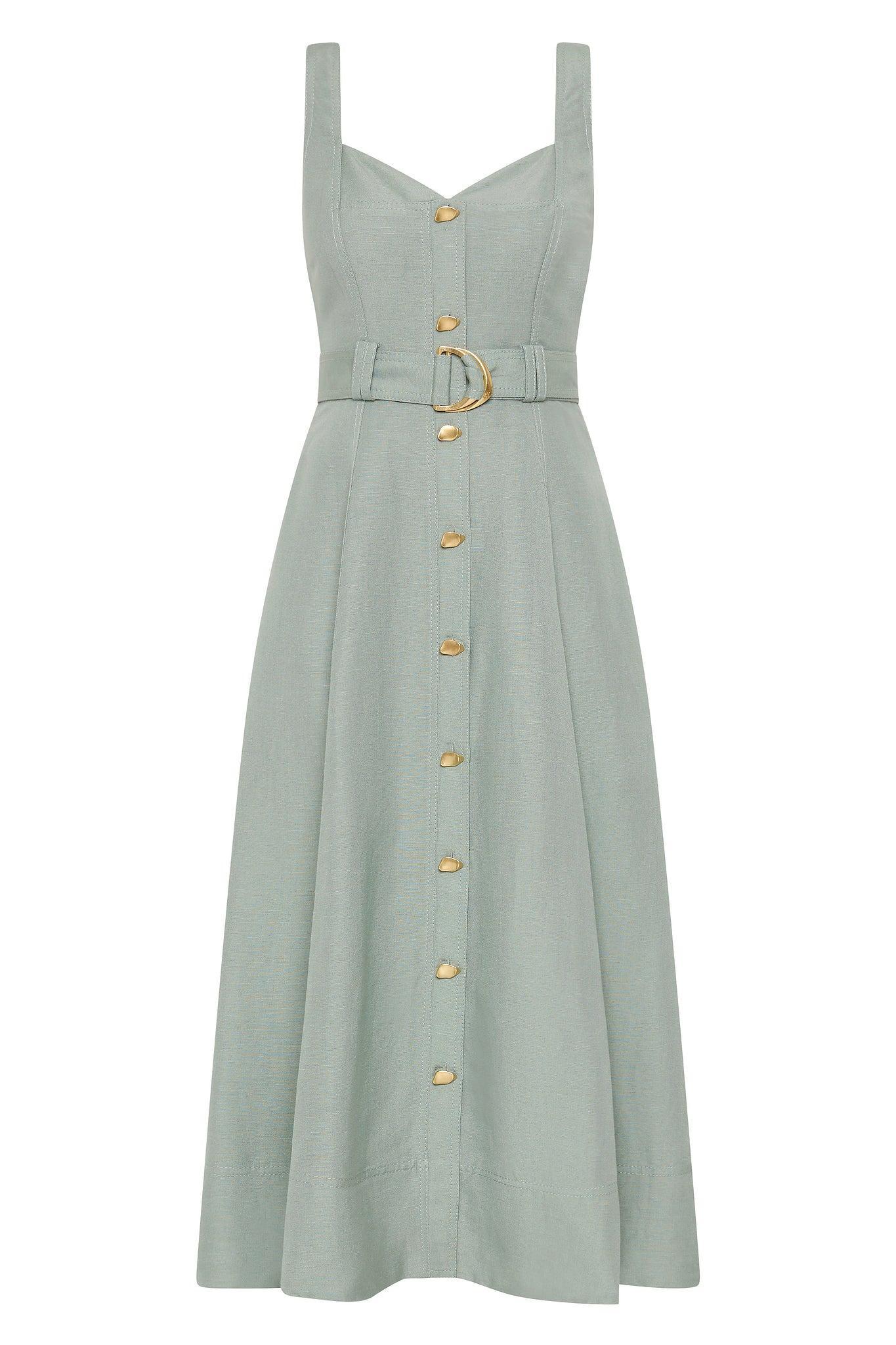 Clay Belted Midi Dress Product Image