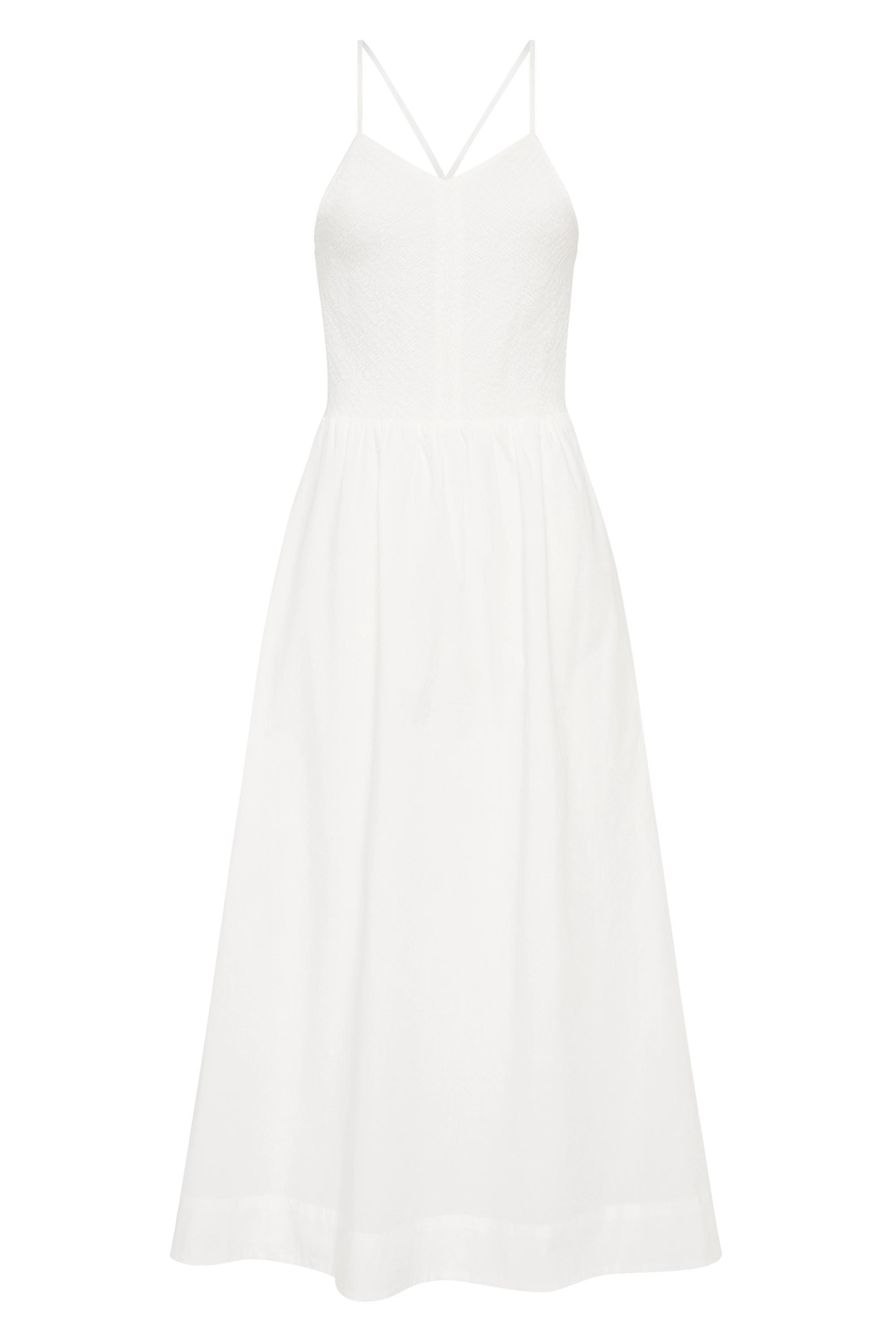 Camera Midi Dress White Product Image