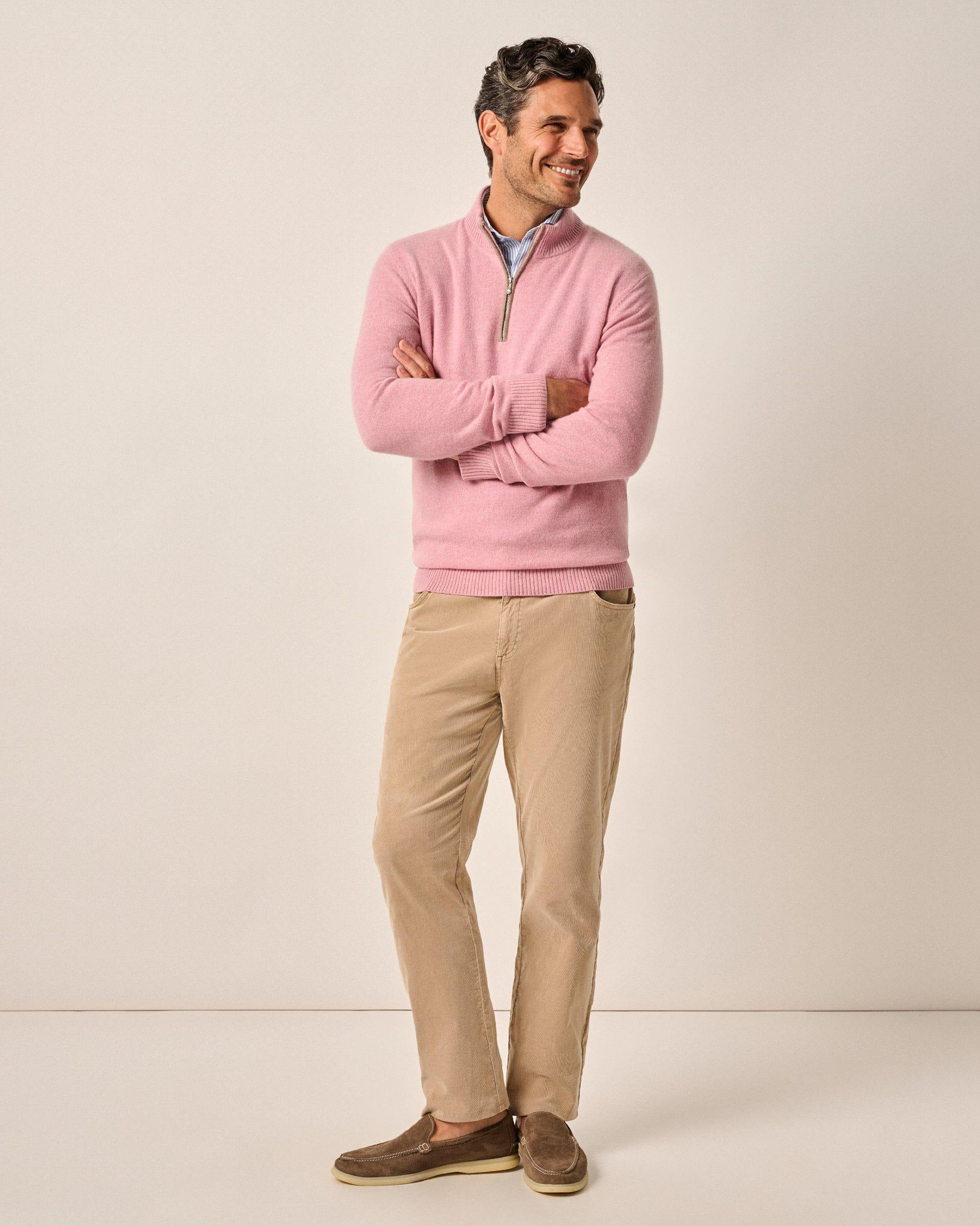 johnnie-O Mayfair Cashmere Quarter Zip Sweater Product Image