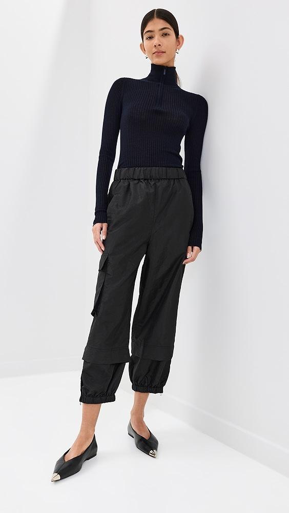 Tibi Crispy Nylon Pull On Joggers | Shopbop Product Image