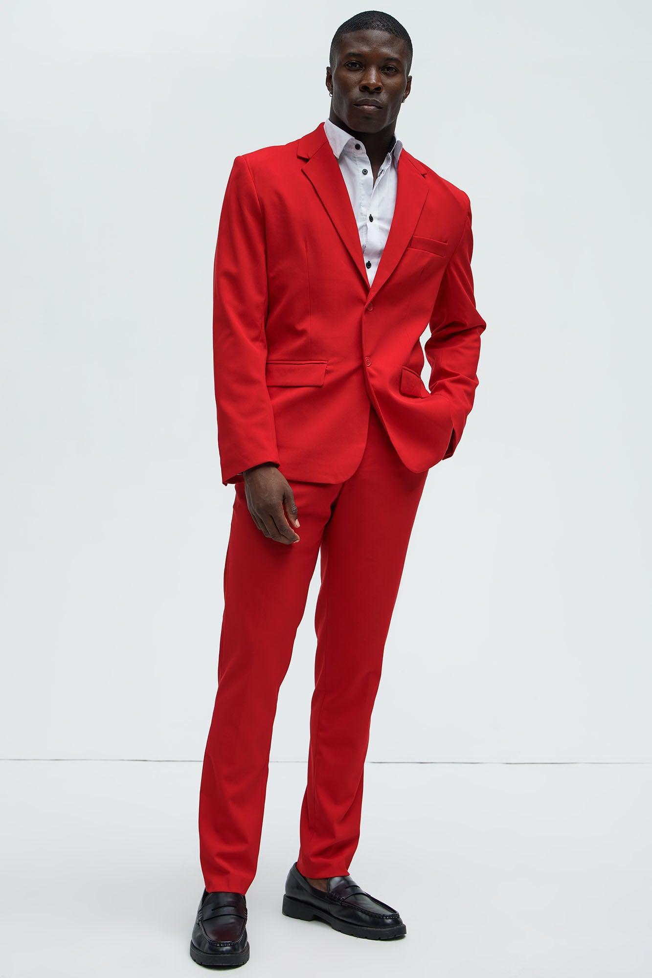 The Modern Stretch Suit Jacket - Red Product Image