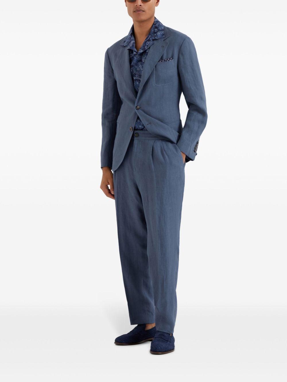 Patch-pocket Blazer In Indigo Product Image