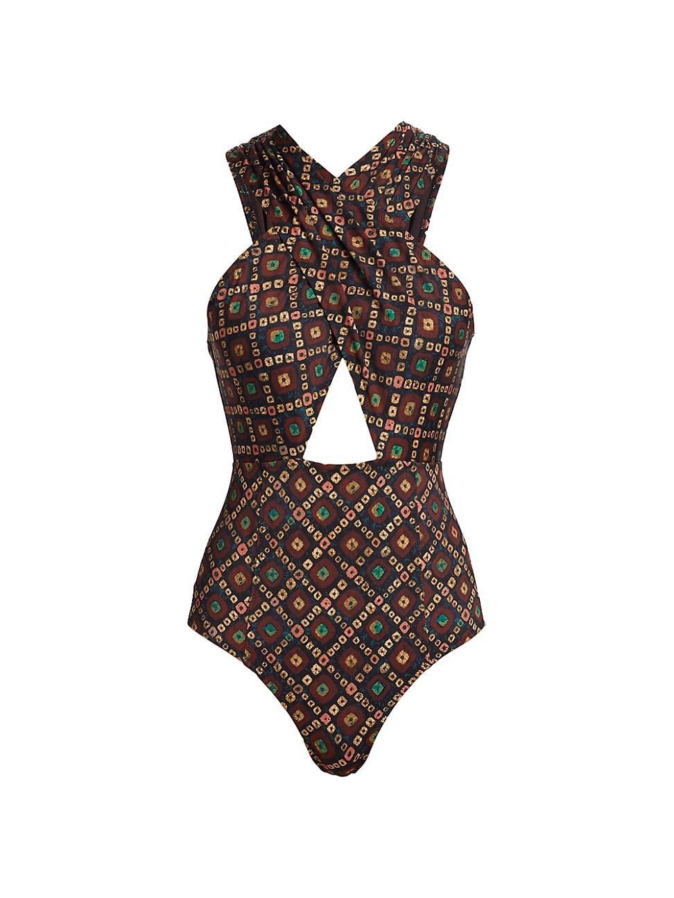 Womens Kieran Crisscrossed One-Piece Swimsuit Product Image