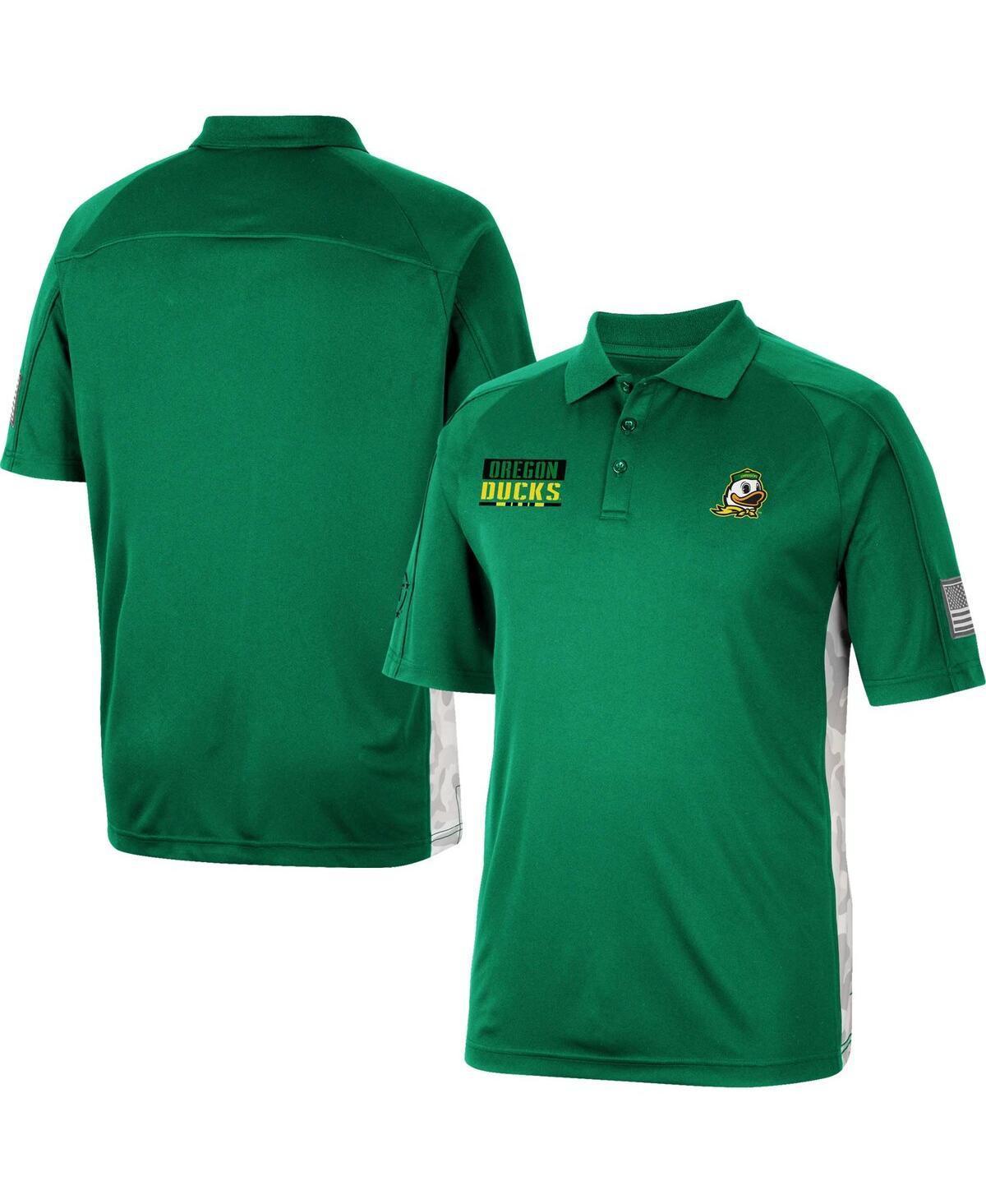 Mens Colosseum Green Oregon Ducks Oht Military-Inspired Appreciation Snow Camo Polo Shirt Product Image