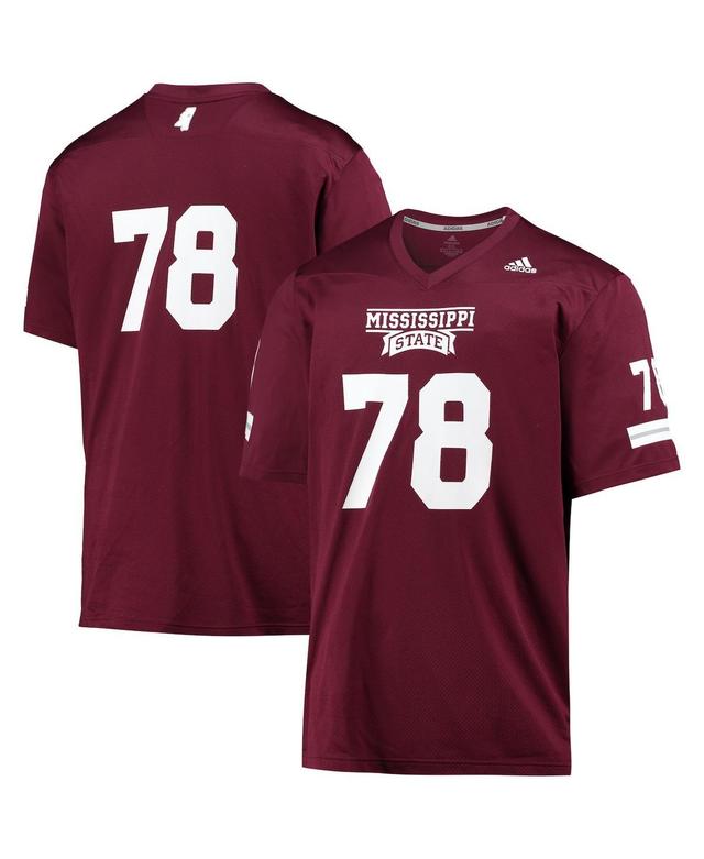 Mens adidas #78 Maroon Mississippi State Bulldogs Team Premier Football Jersey Product Image