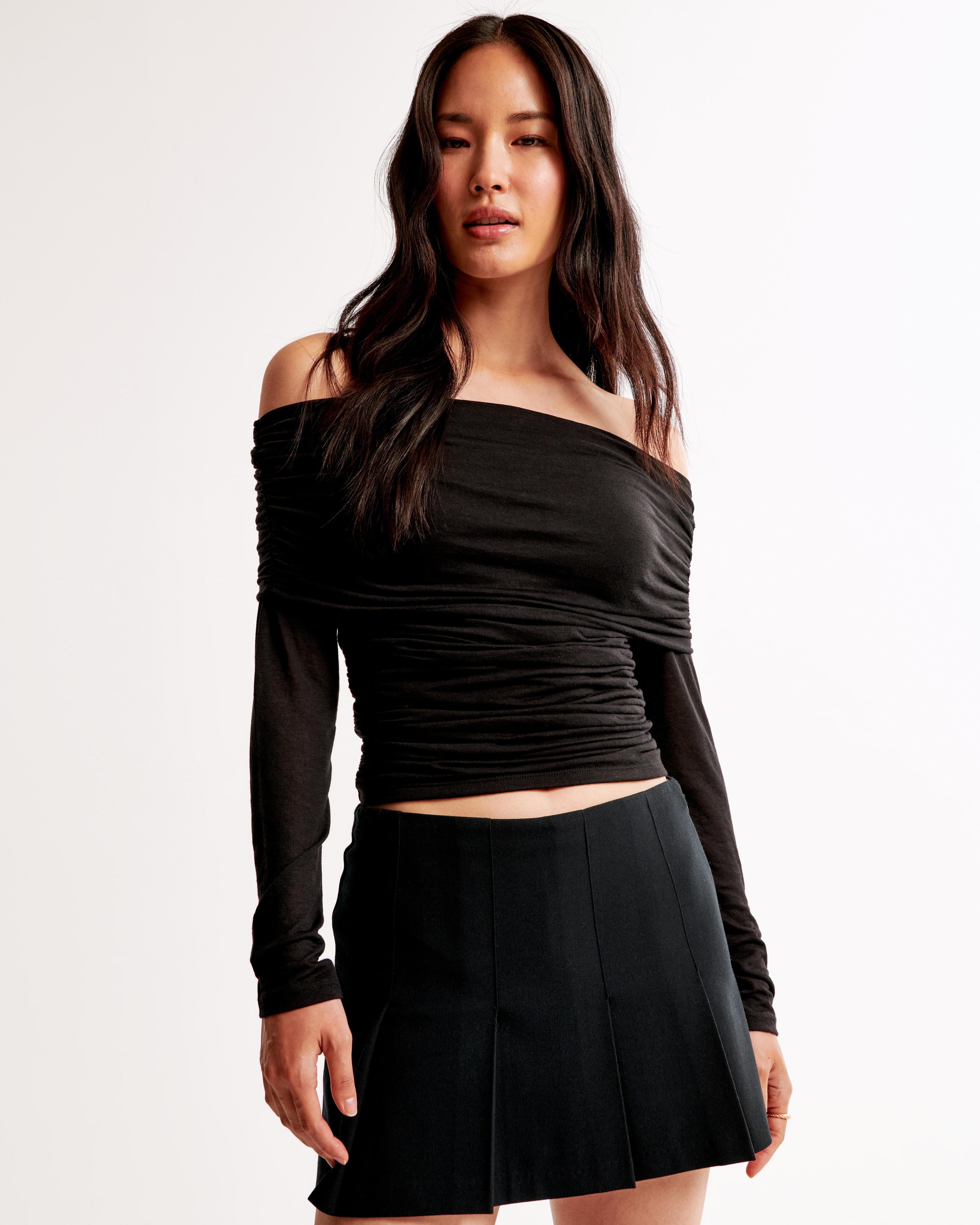 Mid Rise Pleated Mini Skort product image