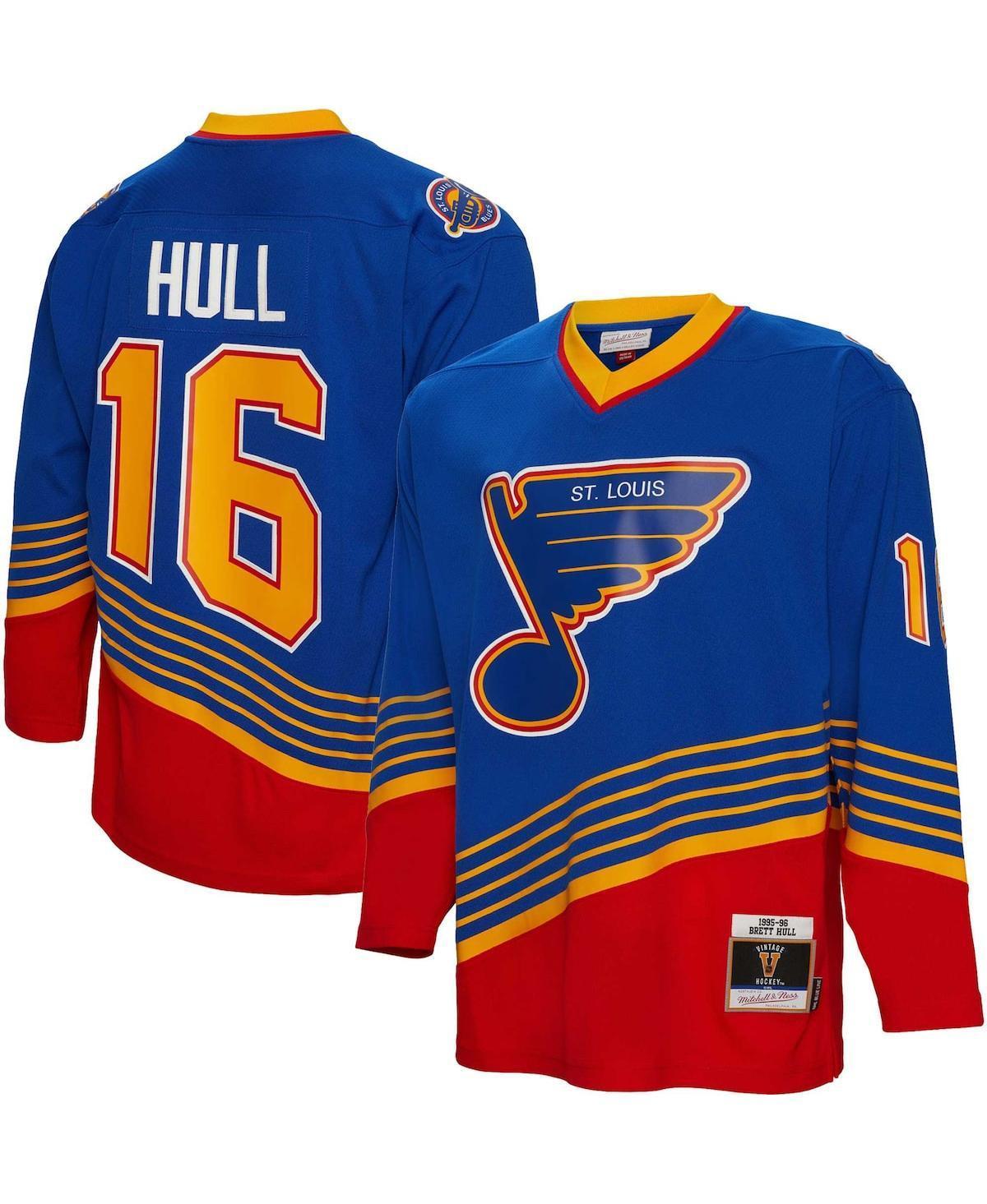 Mens Mitchell & Ness Brett Hull St. Louis s 1995 Line Player Jersey Product Image