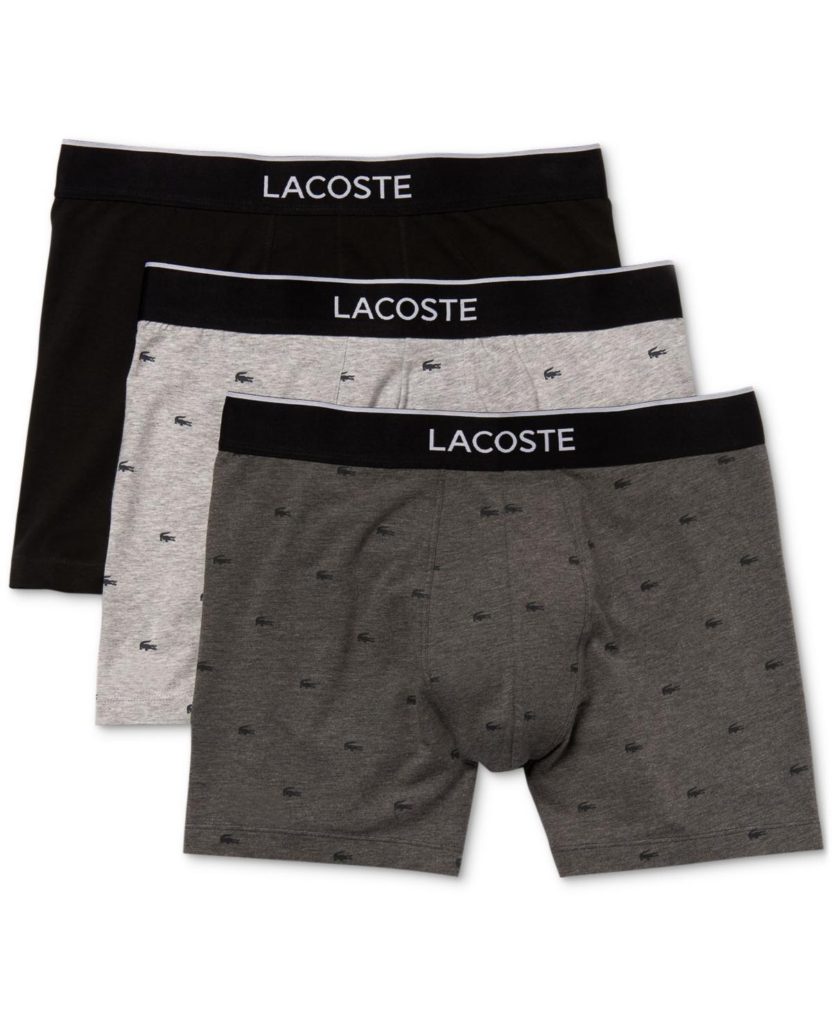 Lacoste Branded Waist Long Stretch Classic Boxer Briefs 3 Product Image